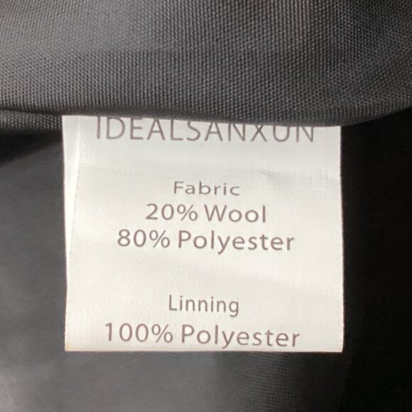 IdealSanXun Black & White Plaid Wool Blend A-Line Skirt With Pockets Size Medium - Picture 4 of 8